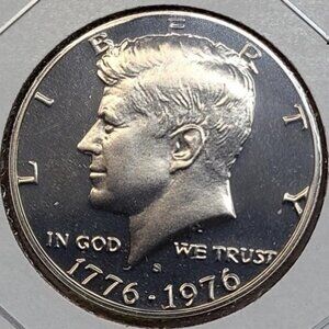 1976-S Proof Bicentennial Kennedy Cameo Finish Half Dollar... Uncirculated